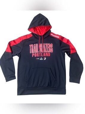 Portland Blazers Sweatshirt Hoodie - Black and Red